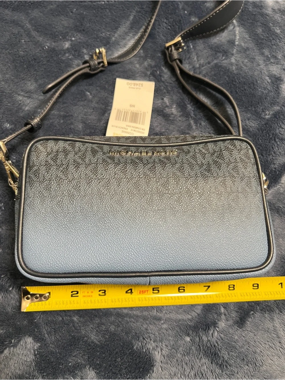Michael Kors blue ombré Signature Crossbody Bag